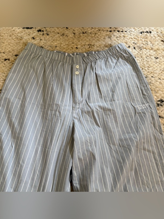 Victoria's Secret Other - Victorias Secret Heritage Cotton blue striped pants size Large